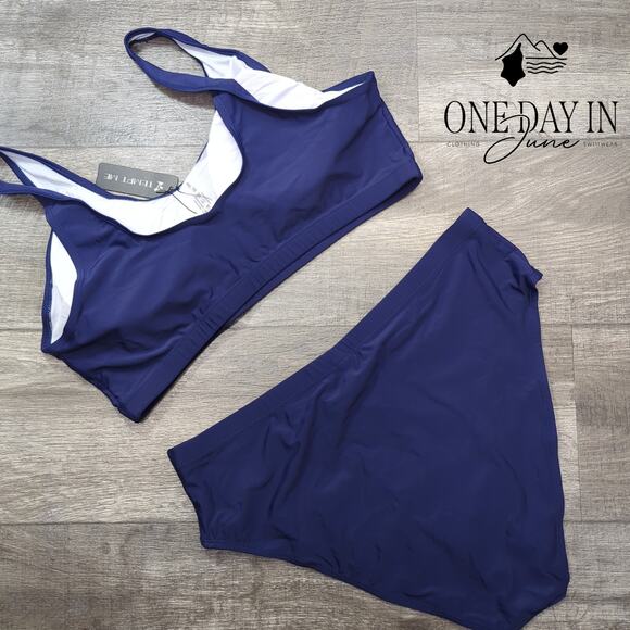 Tempt Me Plus Size Crop Bikini Swimsuit Size 18W - Picture 7 of 7